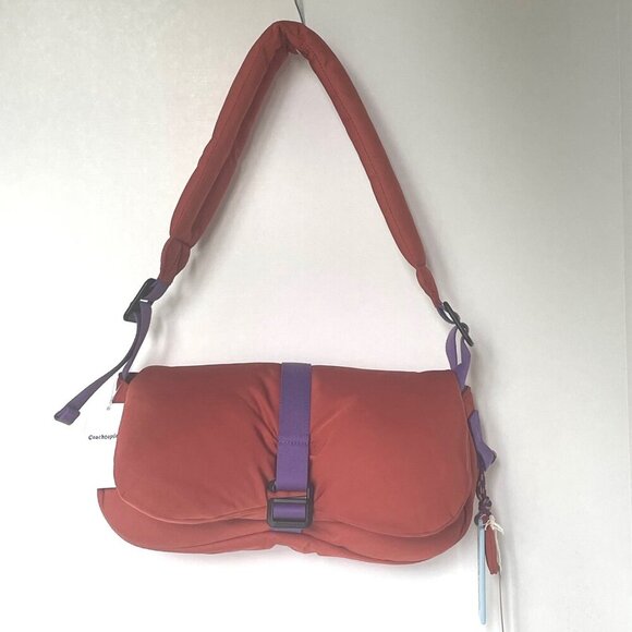 Coach Coachtopia Loop Puffy Wavy Dinky Shoulder Bag CQ859 Deep Orange Light - Picture 11 of 11